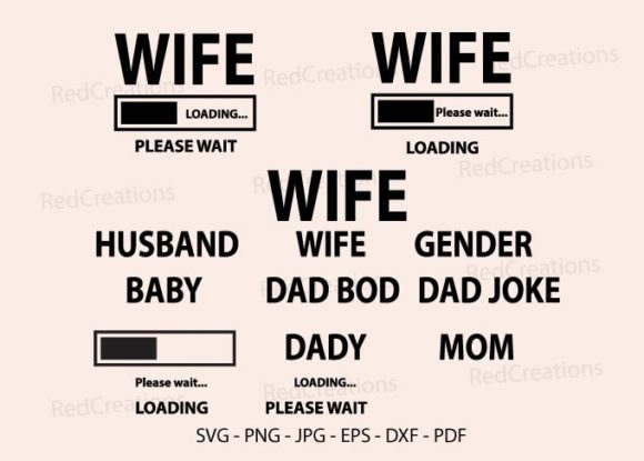 Husband Loading SVG: Graphics for Crafts