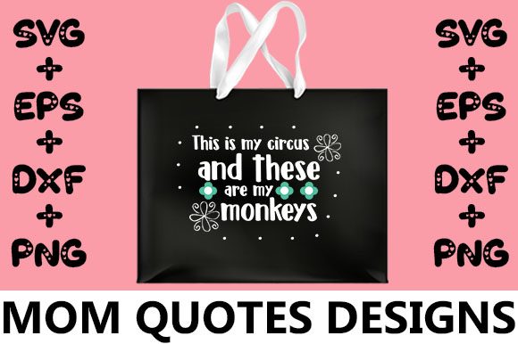 MOM Circus Graphics for Crafts & Web
